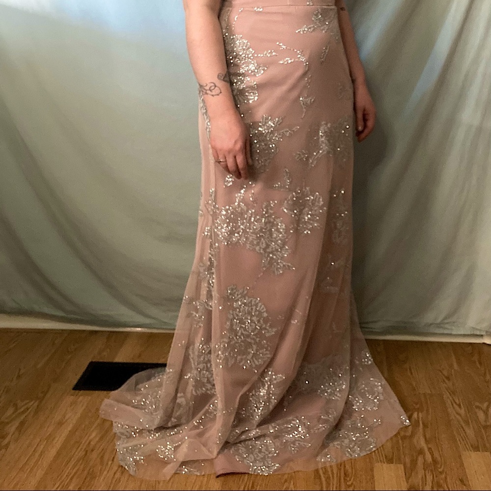 Glittered pink Hayley Paige bridesmaid dress 🎀 - Picture 3 of 11